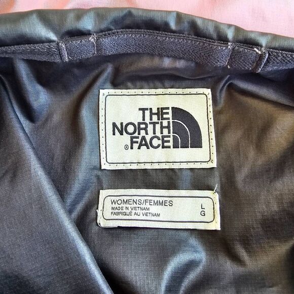 The North Face Women’s L WindWall Pullover Hooded Jacket Pink Gray Half Zip - Picture 5 of 6